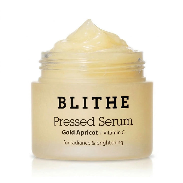 BLITHE compact front view showing product packaging and easy travel use