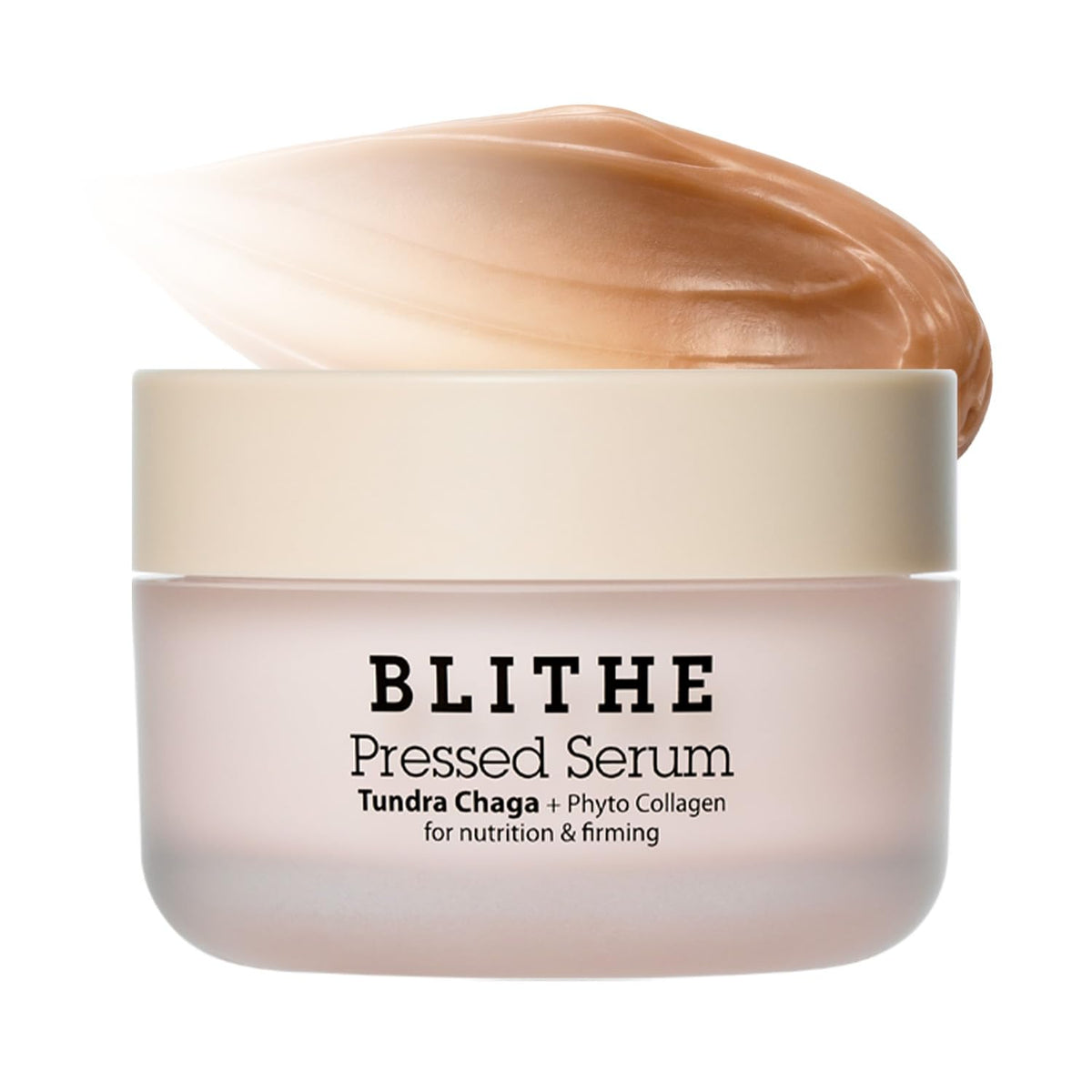 BLITHE jar front view showing packaging and brand for elegant shelf appeal