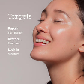 BLITHE dispensing essence into hand illustrating easy application