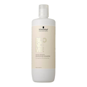 BlondMe front bottle view showing packaging and salon-grade benefit