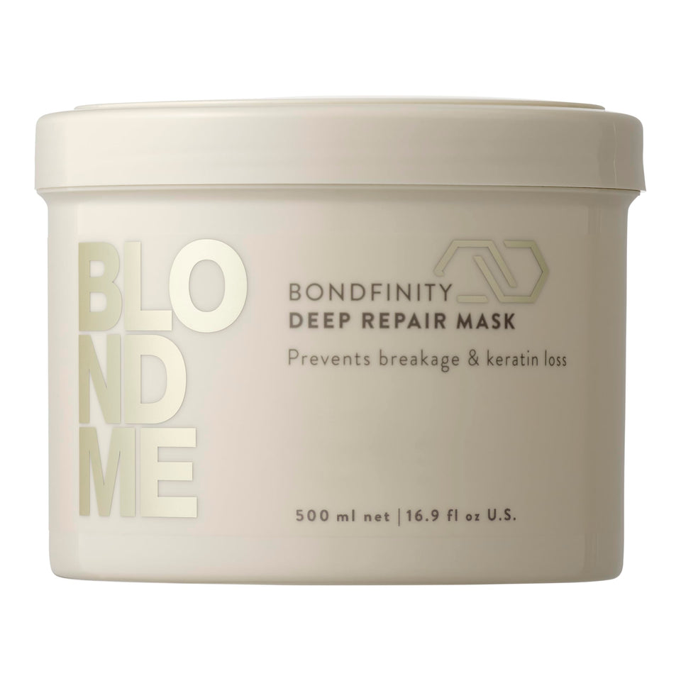 BlondMe jar front view showing professional repair benefits