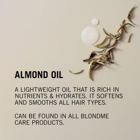 BlondMe shampoo applied in shower demonstrating toning and cleansing action