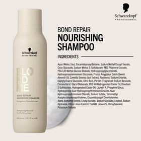 BlondMe lather in hand demonstrating gentle cleanse and hydration benefit
