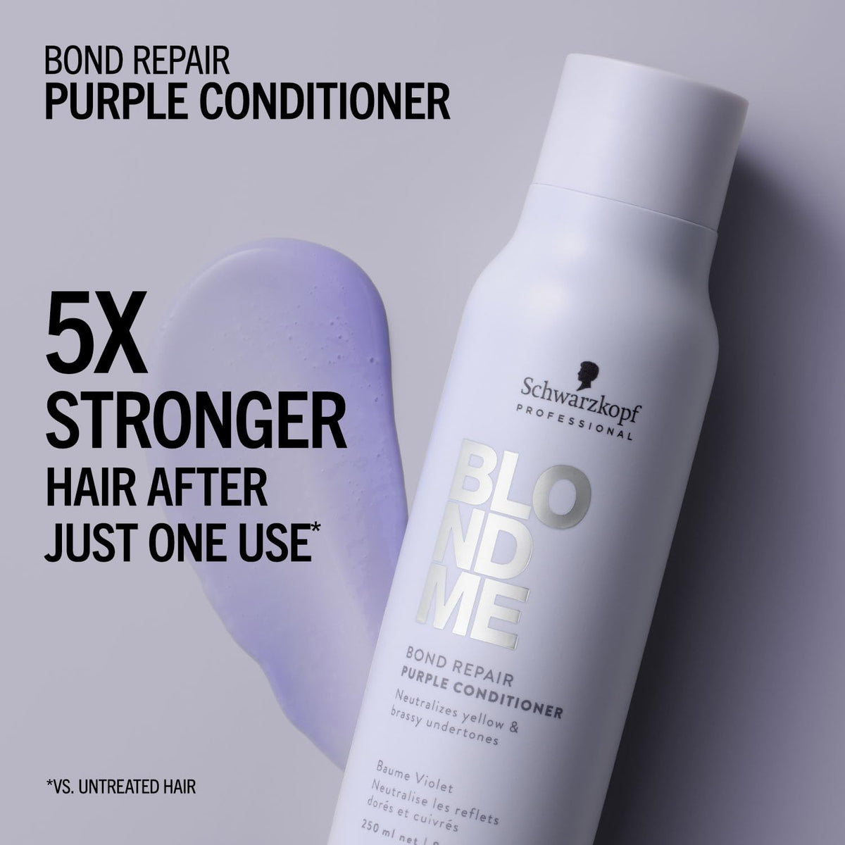 BlondMe conditioner creamy texture closeup for smooth, detangled, stronger hair