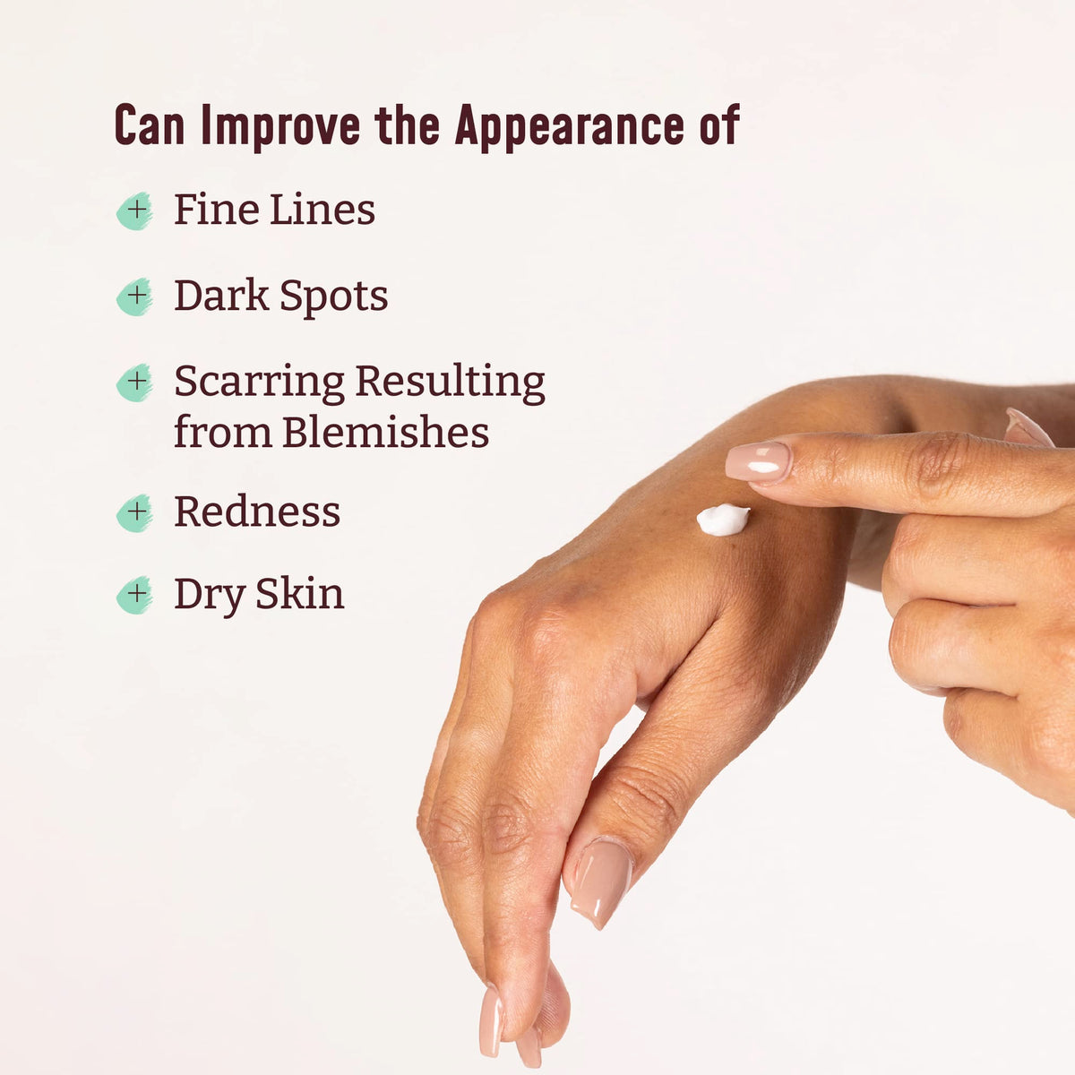 BLOOM IT'S A GREAT SKIN DAY! jar next to hand to show large spa-size volume and value