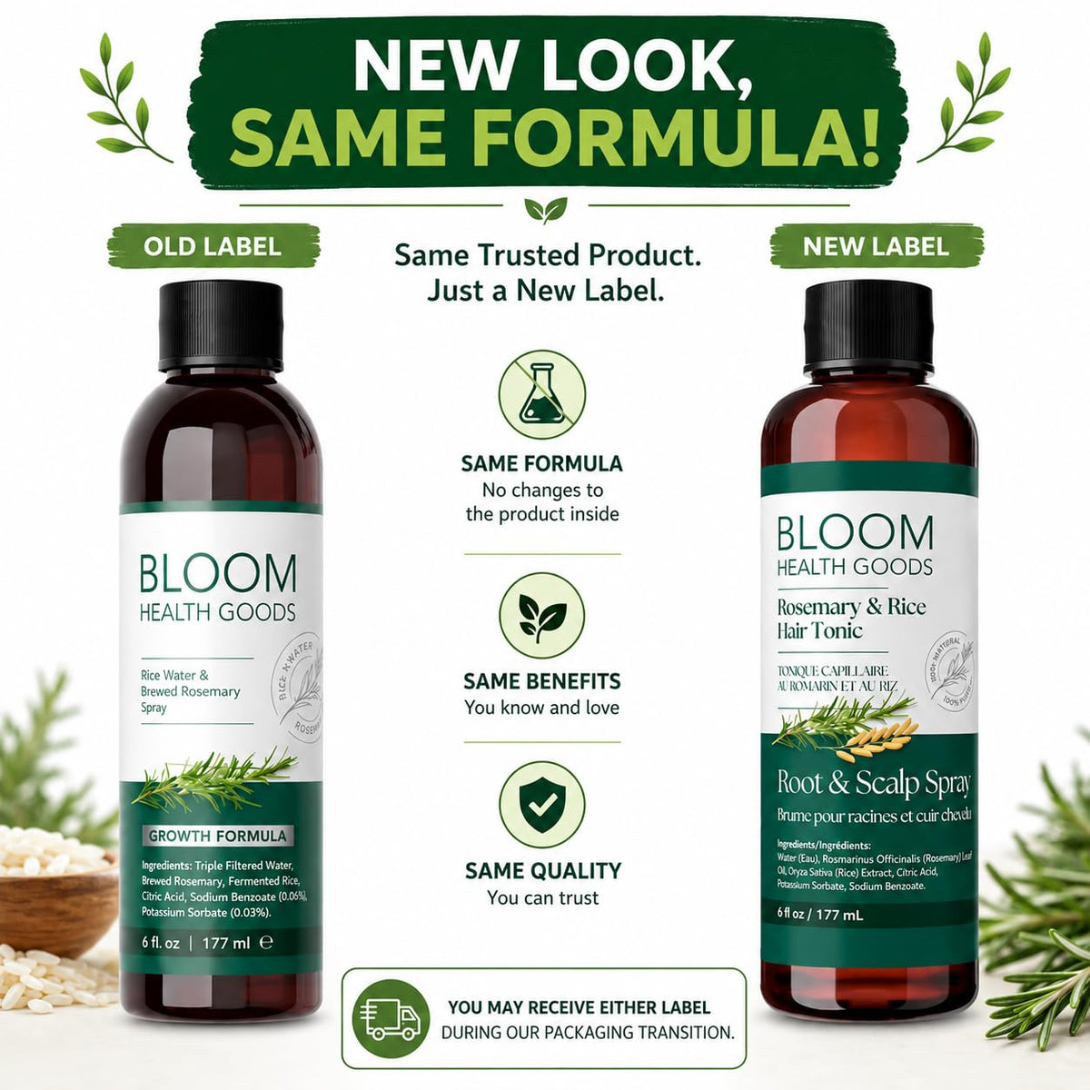 Bloom Health Goods close-up of spray mist texture highlighting lightweight absorption benefit