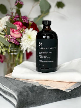 Bloom of Youth label detail with USDA certified mark showing tested quality