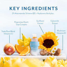 Bloomeffects serum layered under makeup for a dewy, makeup-friendly finish