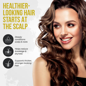BLOOMENCE oil pouring close-up showing silky texture for deep moisturization benefit