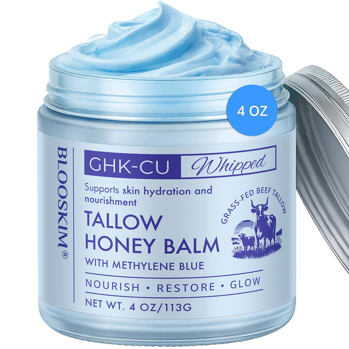 Blooskim jar front view showing label and premium moisturizer packaging benefit
