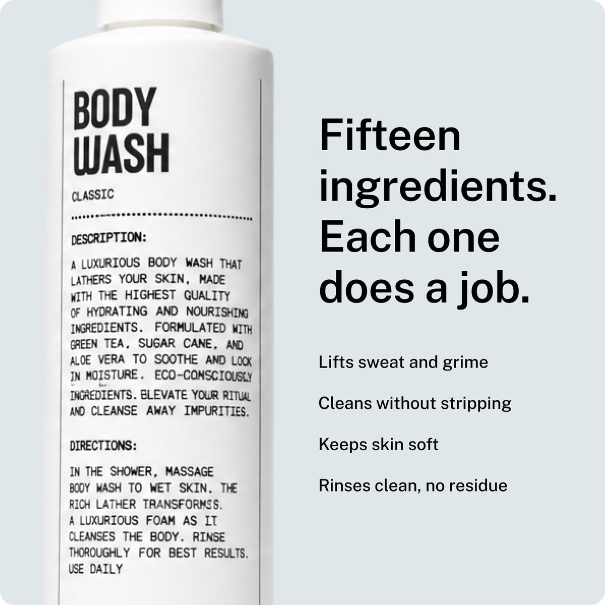 Blu Atlas rich lather texture on palm demonstrating creamy foam and gentle cleansing benefit