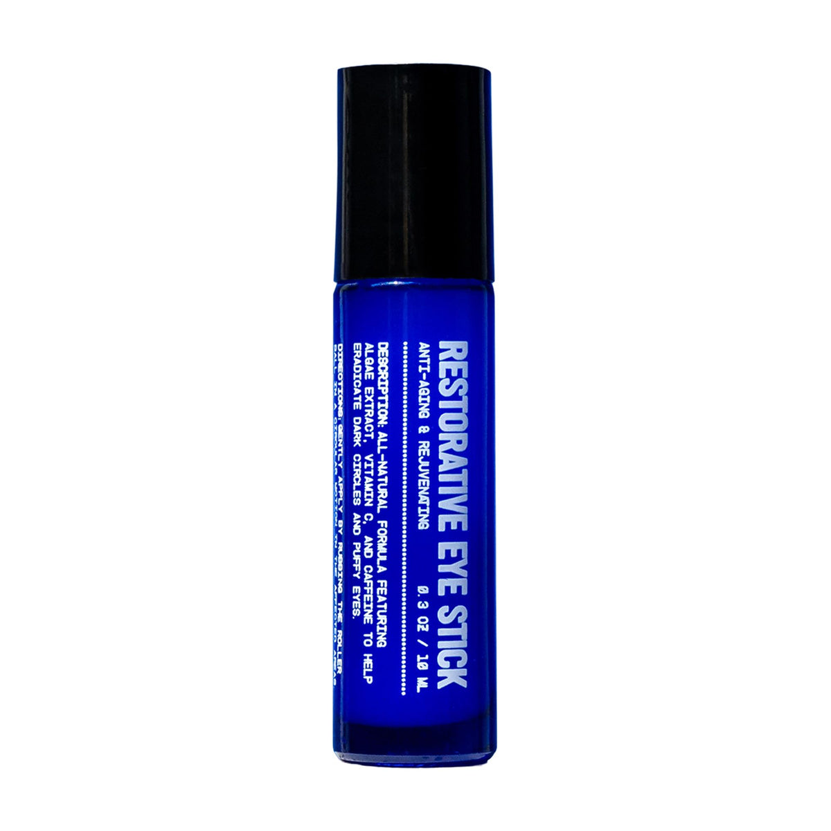 Blu Atlas front packaging showing compact roller stick and label, travel-friendly benefit