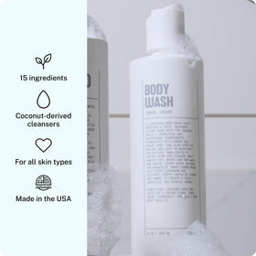 Blu Atlas bottle with ingredient callouts highlighting 15 items