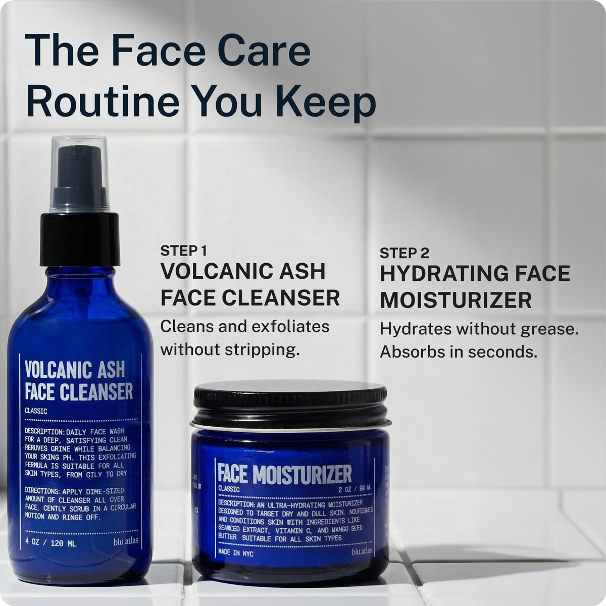 Blu Atlas product label close-up emphasizing nine-ingredient formula and clean formulation benefit