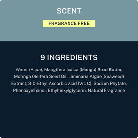 Blu Atlas moisturizer being blended into skin demonstrating fast absorption and matte finish benefit