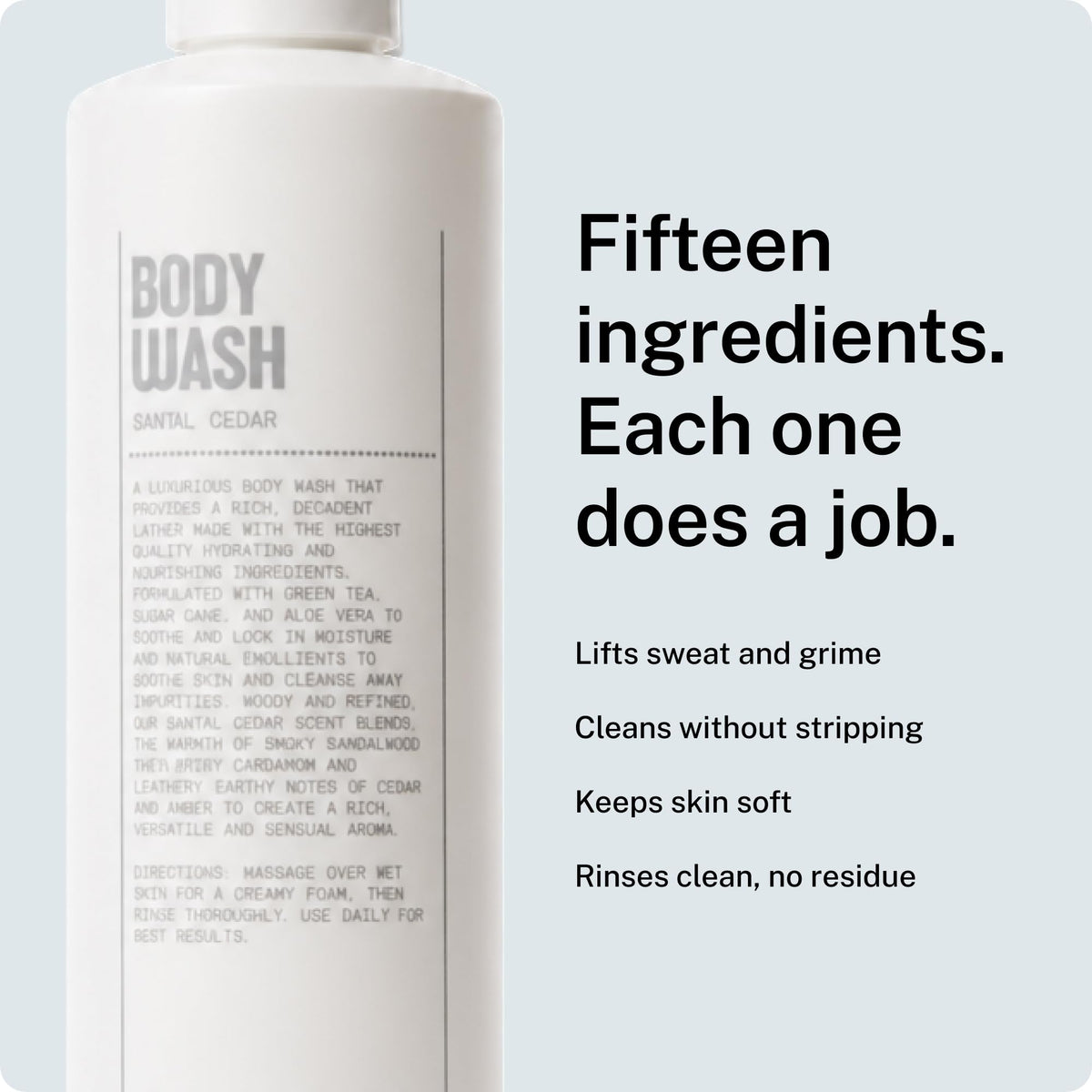 Blu Atlas pump dispensing body wash for controlled, no-waste use