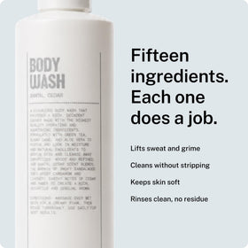 Blu Atlas pump dispensing body wash for controlled, no-waste use