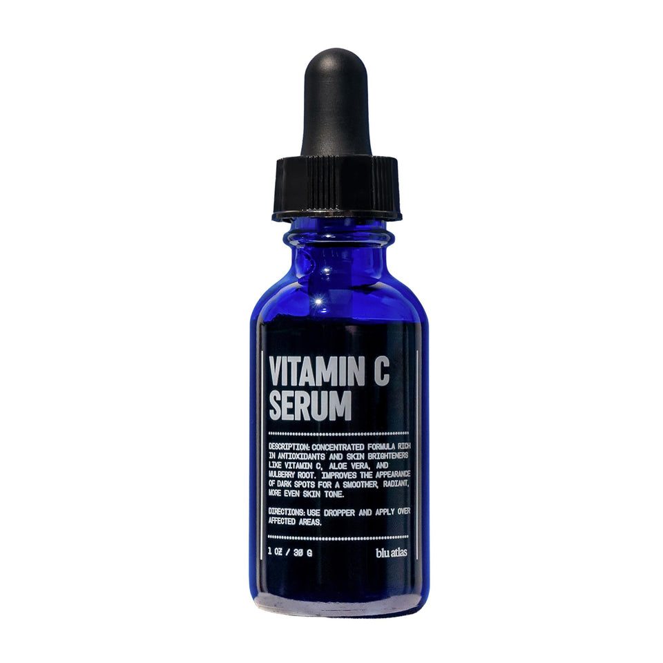 Blu Atlas serum front packaging showing label and benefits