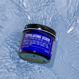 Blu Atlas texture close-up showing gentle granules for smoother skin