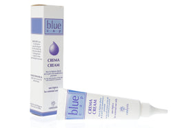 Blue Cap application in use on forearm demonstrating hydration and easy spreadability