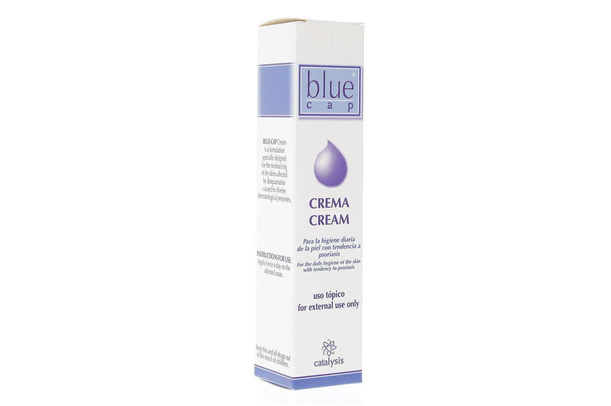 Blue Cap cream texture close-up illustrating smooth consistency for fast absorption