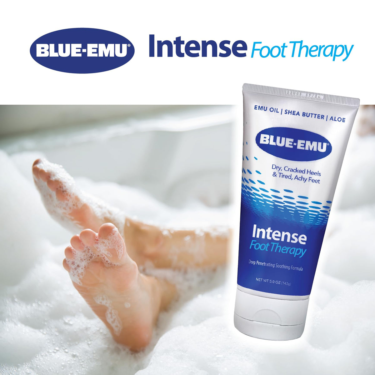 BLUE-EMU cream texture close-up highlighting rich hydration benefits