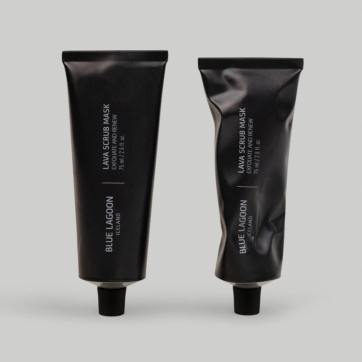 Blue Lagoon Iceland applying mask to face demonstrating gentle exfoliation
