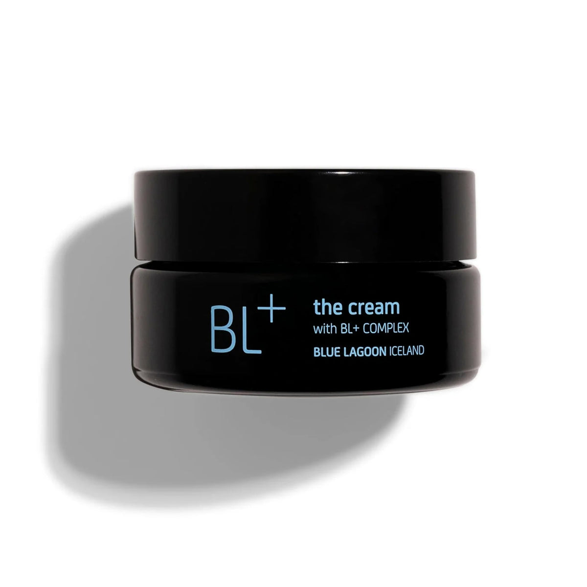 Blue Lagoon jar front view showing BL+ mini and compact convenience
