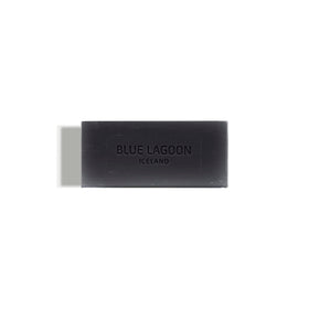 Blue Lagoon soap in hand demonstrating lather and easy travel use benefit