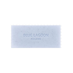 Blue Lagoon texture close-up revealing fine lava grains for gentle exfoliation
