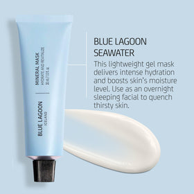 Blue Lagoon mask texture close-up highlighting rich minerals for deep hydration