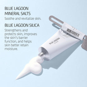 Close-up of silica mask texture highlighting natural clay for gentle purification