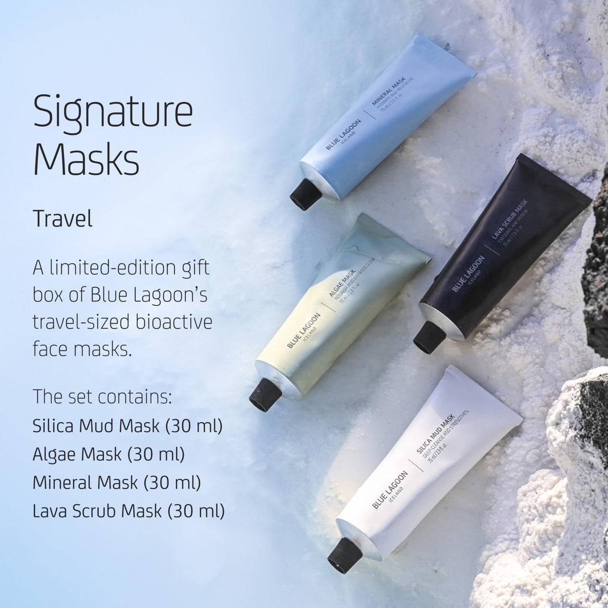 Blue Lagoon silica mud mask texture showing pore-clearing mineral-rich formula benefit