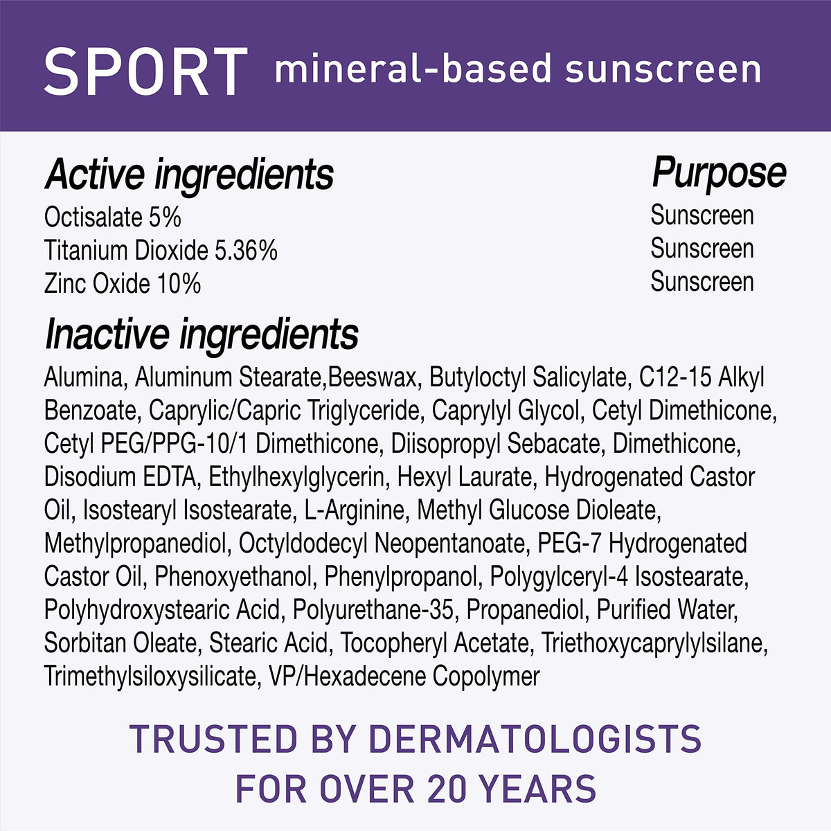 BLUE LIZARD ingredient label closeup highlighting paraben-free reef-friendly benefit