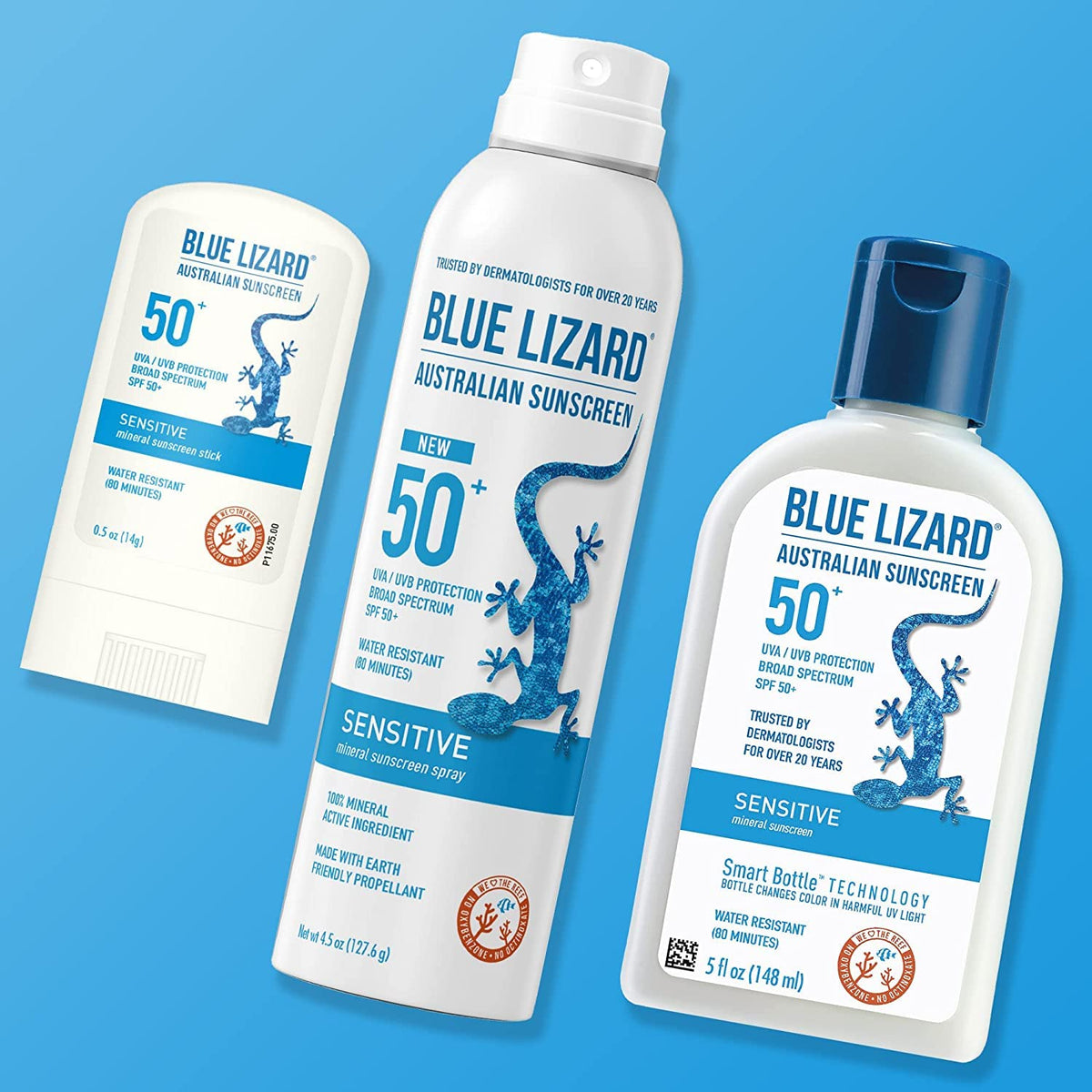 BLUE LIZARD stick in outdoor lifestyle scene for active, travel-friendly use