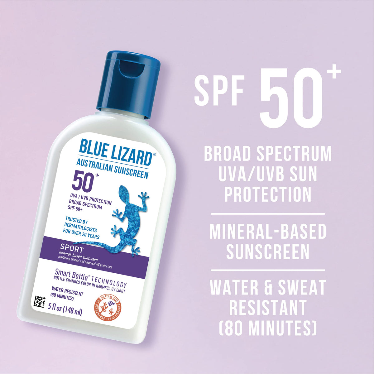 BLUE LIZARD close-up zinc oxide texture demonstrating visible mineral coverage