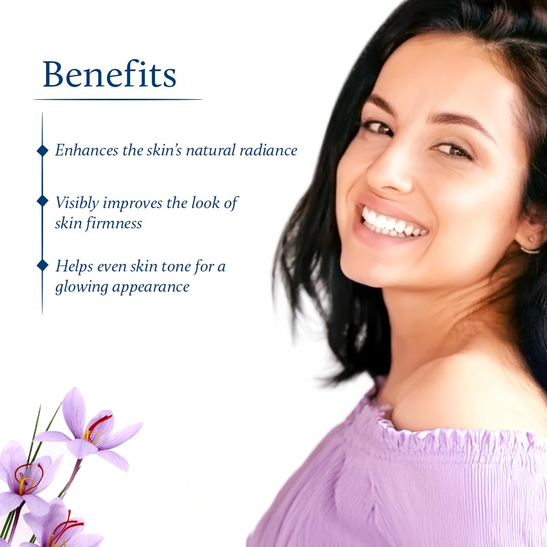 Blue Nectar saffron and sandalwood ingredients highlighting botanical richness