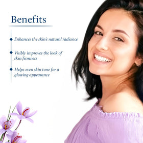 Blue Nectar saffron and sandalwood ingredients highlighting botanical richness