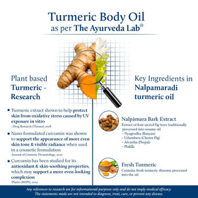 Blue Nectar oil applied on hand, illustrates smooth absorption benefit