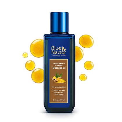 Blue Nectar front packaging showing bottle and box, highlights natural formulation