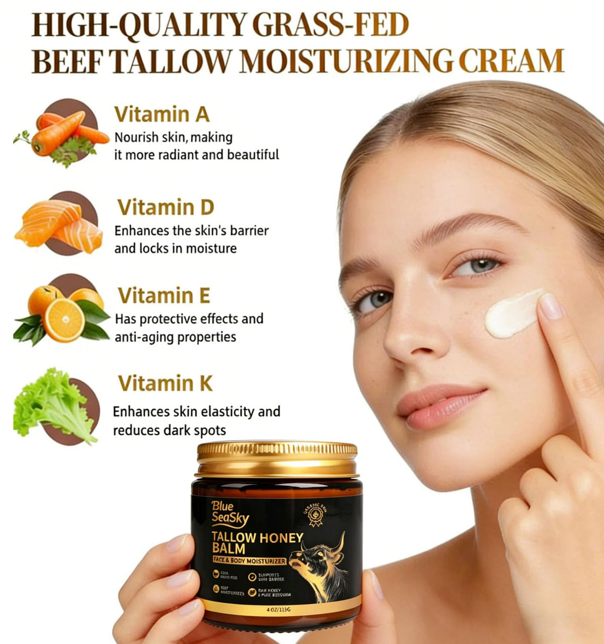 Blue Sea Sky ingredient label showing six-ingredient simplicity and safety
