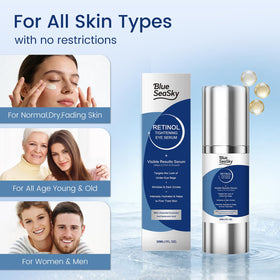 Blue Sea Sky ingredients label closeup showing retinol and niacinamide