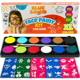 Blue Squid front packaging showing kit contents for easy party prep