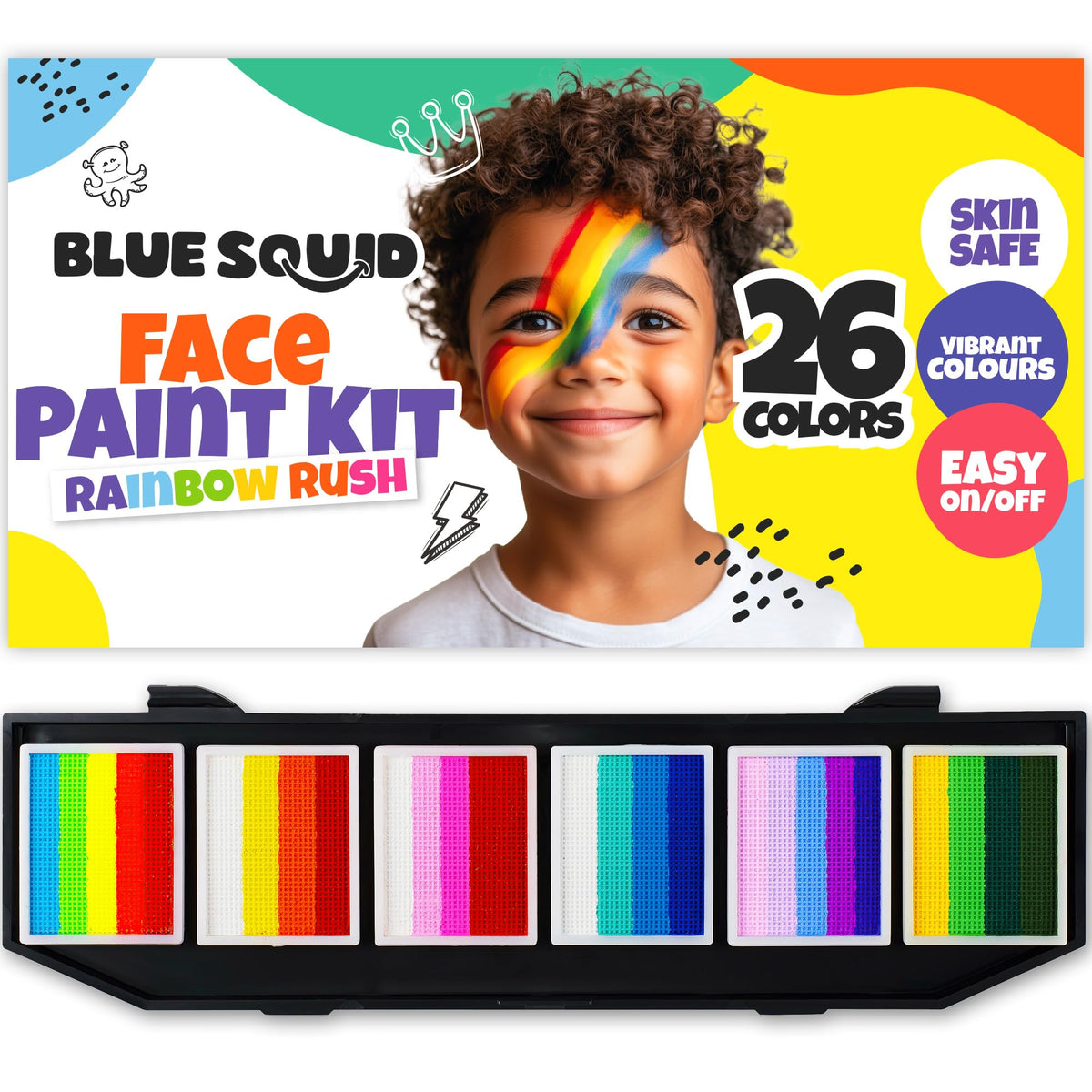 Blue Squid front packaging showing full kit contents and benefits