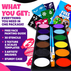Blue Squid reusable stencils and 16-design booklet offering easy templates