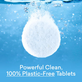 BLUELAND foam dispensed into hand showing gentle cleansing action