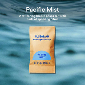 BLUELAND label and certifications close-up highlighting safer-ingredient assurance