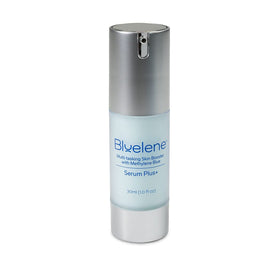 Bluelene front packaging showing serum bottle and brand, conveys clean design
