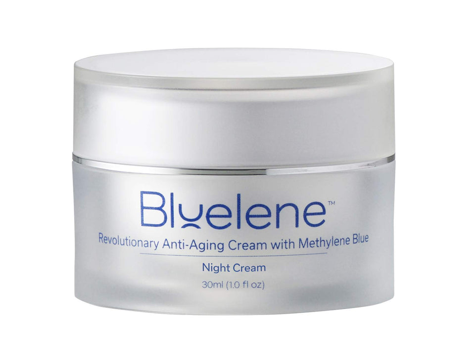 Bluelene front jar view showing brand and compact 30 ml size benefit