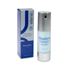 Bluelene texture close-up of a drop highlighting smooth, hydrating formula